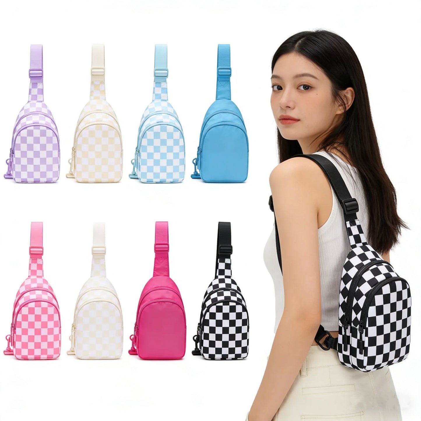 Checked CrossBody bag